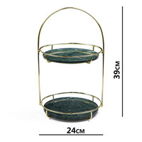 Miroir de maquillage cosmétique en fil métallique doré élégant et moderne en gros avec plateau de rangement