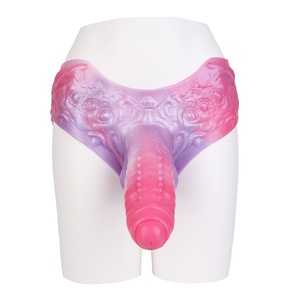 SHAZ Fantasy Hollow Penis Harness Pants Silicone Form for Penis Enlargement Delay Ejaculation Erotic Cosplay Penis Extender - Product Image 3