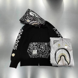 Nouveau Manteau Cardigan à Capuche Zippé en Coton Camouflage Double Capuche Or Riche pour <span class=keywords><strong>Streetwear</strong></span>, Vente en Gros Transfrontalière 2026 - Product Image 5