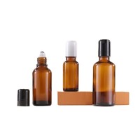 5ml 10ml 15ml 20ml 30ml Bouteille à rouleau en verre personnalisée Bouteille de sérum pour les yeux en verre avec bille roulante en acier inoxydable