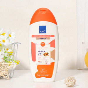 Shampoo à l'huile d'argan biologique Nary 400ml, réparation nourrissante, traitement capillaire économique, shampooing stimulant la croissance des cheveux, produits de soin des cheveux en gros - Product Image 1