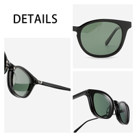 Nouvelle conception, style européen populaire, lunettes optiques en acétate faites à la main avec clip magnétique pour lunettes de soleil, pour unisexe