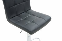 Tabourets de bar pivotants à hauteur réglable avec cadre en métal au design moderne en PVC pour la maison, la cuisine, les repas, le salon et l'hôtel.