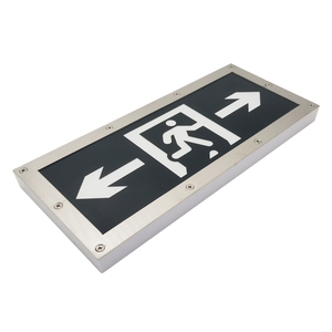 Señal de seguridad de suministro de fábrica, luz de emergencia recargable montada en pared o techo - Product Image 2
