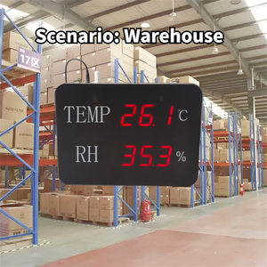 Hiệu suất cao góc nhìn rộng <span class=keywords><strong>LCD</strong></span> hiển thị tròn cho nhà kính lạnh nhiệt độ phòng độ ẩm Board đồ họa hiển thị - Product Image 3