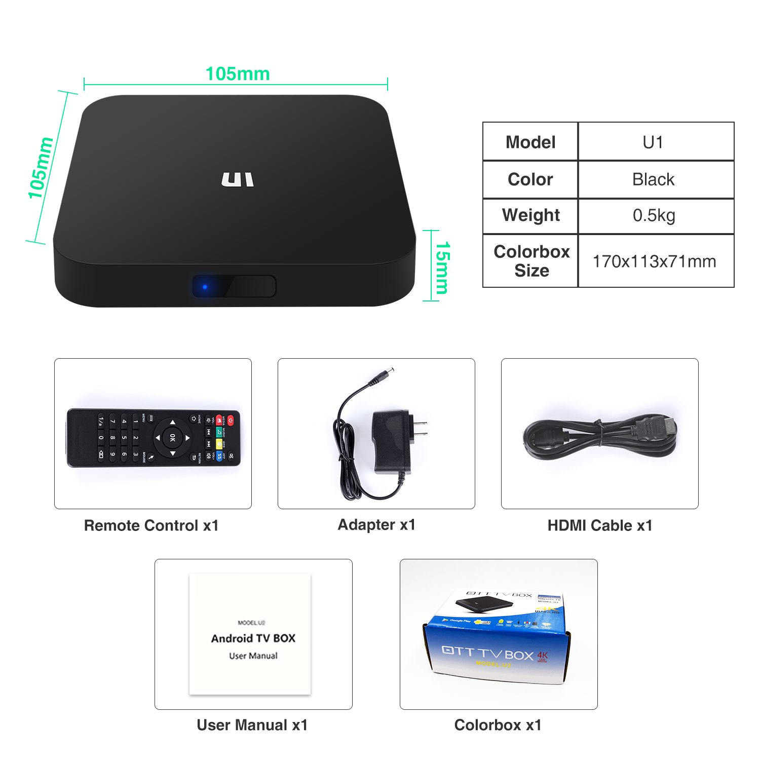2 ram 16 rom amlogic S905W caja de tv android con ota smart TV box
