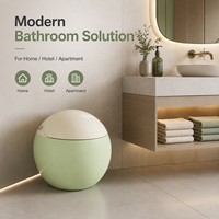 WC intelligent carré de luxe coloré en céramique monobloc avec siphon en P, télécommande, bidet intelligent, personnalisation du logo OEM
