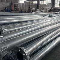 Poteaux d'éclairage de rue octogonaux durables et étanches en acier Q235B galvanisé à chaud de 6m, 8m et 10m