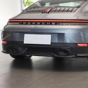 2019-2025 <span class=keywords><strong>Porsche</strong></span> <span class=keywords><strong>911</strong></span> <span class=keywords><strong>992</strong></span> Carrera S <span class=keywords><strong>4S</strong></span> Embout d'échappement noir en acier inoxydable Embout de silencieux Tuyau d'échappement - Product Image 6