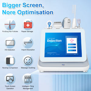 Dispositif d'analyseur de croissance de cheveux populaire AI 50X 200X <span class=keywords><strong>Microscope</strong></span> de caméra de cuir chevelu 5in 1 Machine d'analyse de peau et de cuir chevelu à vendre - Product Image 2