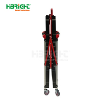 Carro de Servicio Industrial Plegable de Plataforma de Cuatro Ruedas de Plástico Resistente Highbright con Mango Suave, Opción OEM, Color Personalizable