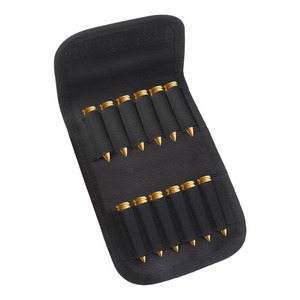 Tactical Ammunition Pouch 12-Bullet Capacity Black Waterproof Outdoor Hunting Gear MOLLE Compatible Waist Mount - Product Image 5