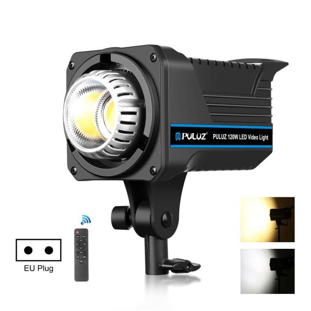 PULUZ 220V 120W Studio Light Dual Color Temperature Built-in Dissipate Heat System with Remote Control Photography Lighting