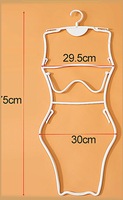 Cintre en plastique pour maillots de bain, cintre pour maillots de bain pour garçons, cintre de présentation pour maillots de bain, cintre pour bikinis de plage
