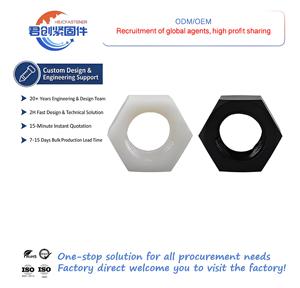 ANSI ASTM JIS certifié M2/M3/M4/M5 multi-spécifications galvanisé à tête plate zingué Nylon plastique écrou hexagonal - Product Image 1
