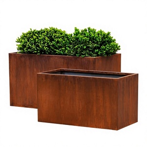 Hot Selling Antique pure copper <b>planter</b> Handmade <b>Rectangle</b> Metal <b>planter</b> Outdoor garden decorative Large Rustic <b>Planters</b> - Product Image 1