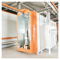 Ligne de production de peinture par pulvérisation entièrement automatique économique et peu coûteuse pour les profilés en aluminium