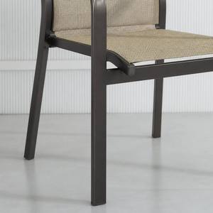 Nuova Sedia Sospesa Minimalista con Telaio in Alluminio e Griglia Floreale Traforata per Giardino, Patio, Cortile e Spazi Esterni - Product Image 5