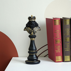 Ornements d'échecs transfrontaliers, meuble TV pour salon, pièces Roi, Reine, Cheval de guerre, décoration de table - Product Image 4