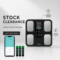 Báscula Inteligente de Grasa Corporal Fitdays Offline con Pantalla LED Grande, 20 Mediciones Corporales, Báscula Digital de Peso, 180 kg