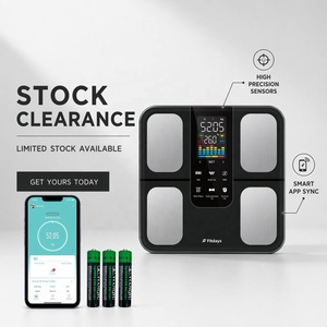 Balance connectée Fitdays hors ligne avec grand écran LED, 20 métriques corporelles, balance numérique jusqu'à 180 kg - Product Image 1