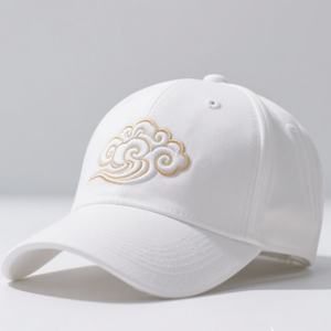 Nouveaux chapeaux de baseball personnalisés blancs Chapeaux personnalisés avec lettres brodées Logo Casquette de baseball extérieure - Product Image 3