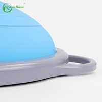 Zhensheng Prix du fabricant Demi-balle d'équilibre en PVC écologique Demi-balle de stabilité anti-éclatement avec logo personnalisé avec bandes de résistance