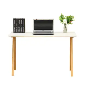 طاولة خشبية حديثة لمكتبة خشبية أنيقة قراءة مكتب كمبيوتر منزلي