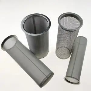 Tabung Filter Jala Kawat Tenun Stainless Steel, 60 80 100 120 304 316