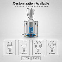 Machine de distillation et d'extraction domestique en acier inoxydable 30L 50L, système de microbrassage, équipement de brassage de bière à domicile