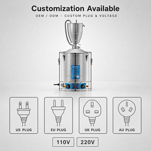 Machine de distillation et d'extraction domestique en acier inoxydable 30L 50L, système de microbrassage, équipement de brassage de bière <span class=keywords><strong>à</strong></span> domicile - Product Image 3
