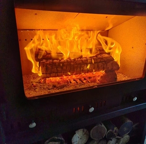 Estufa <span class=keywords><strong>de</strong></span> <span class=keywords><strong>Leña</strong></span> sin Humo, Horno para Calentar Agua, Intercambiador <span class=keywords><strong>de</strong></span> Calor, Chimenea <span class=keywords><strong>de</strong></span> <span class=keywords><strong>Leña</strong></span> para Interiores - Product Image 2