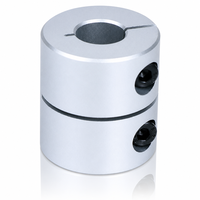 Mini coupleur rigide à vis de réglage en alliage d'aluminium, sans jeu, léger, monobloc, solide, pour imprimante 3D CNC, moteur pas à pas, encodeur de servomoteur