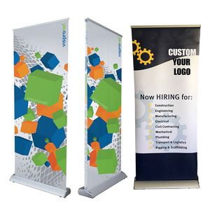 China Portable Retractable <b>Roll</b> up Banner Portable Trade Show <b>Roll</b> up Banner - Product Image 1