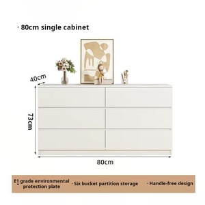 Commode de chambre à coucher moderne et simple avec lumière intégrée Cabinet seau <span class=keywords><strong>escamotable</strong></span> de maquillage de luxe en bois - Product Image 6