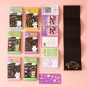 Bloc-notes en papier à gratter MY-150, 30 pièces, livre d'art pour enfants, dessin double face, jouet éducatif pour enfants de 3 à 6 ans - Product Image 5