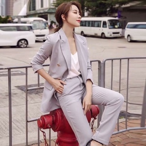 Neue langärmlige schlanke Damen Blazer und Jacken Kleiner Damen anzug - Product Image 4