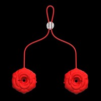 Jouet sexuel pour adultes avec contrôle par application, pinces à tétons vibrantes en forme de rose, stimulateur du clitoris et du point G, pour femmes.