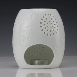 Brûleur d'huile essentielle d'aromathérapie bon marché décoratif à la maison fleurs en céramique chauffe-cire paquet de lampe de parfum pour le luxe - Product Image 6