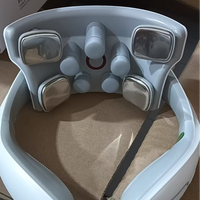 Masseur de Nuque Portable, 6 Modes, 15 Niveaux, Électrique sans Fil avec Chaleur pour le Soulagement de la Douleur