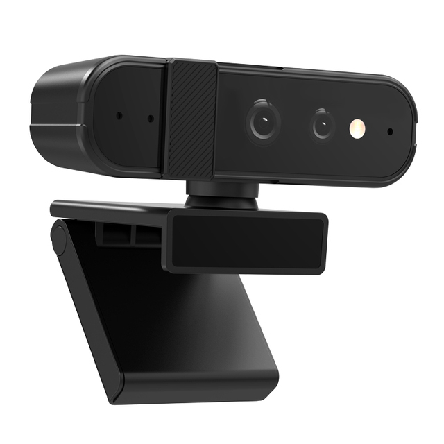 Windows Hello Face ID USB CMOS 2K Webcam with ENC Microphone for Laptop PCs Use in Stock