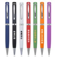 Stylo bille promotionnel en métal avec logo, pointe de 1,0 mm, cadeau d'affaires très prisé