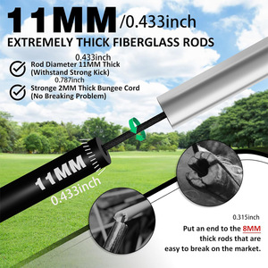 Red <span class=keywords><strong>de</strong></span> Fútbol Portátil Plegable Negra <span class=keywords><strong>de</strong></span> Gran Tamaño <span class=keywords><strong>9</strong></span>*5 pies, Portería <span class=keywords><strong>de</strong></span> Fútbol para Interiores y Exteriores, Herramienta <span class=keywords><strong>de</strong></span> Entrenamiento, Equipo <span class=keywords><strong>de</strong></span> <span class=keywords><strong>Cancha</strong></span> Transfronterizo <span class=keywords><strong>de</strong></span> Moda - Product Image 2