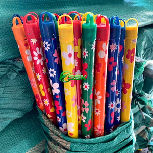Ensemble balai et pelle portables en bois revêtu de PVC à motif floral du Vietnam, étanche, pour le nettoyage des meubles et l'usage domestique, vente en gros - Product Image 1