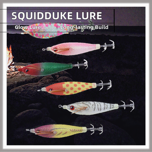 SquidDuke 80mm 5.5g Esca Artificiale Luminosa EGI con Amo Stampato in ABS per Pesca di Gamberi di Legno e <span class=keywords><strong>Seppie</strong></span> - Product Image 2