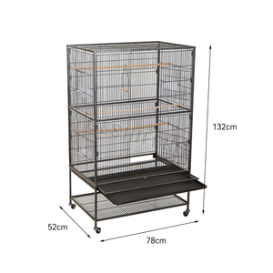 GSF Grandes cages à oiseaux Maisons Canaries Cages à oiseaux en métal Jaulas Para Pajaros pour perroquets Cage oiseaux - Product Image 1