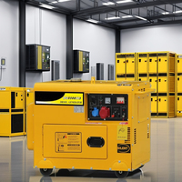3kw 4.6kw 5kw 5.5kw 6kw 6.5kw 7kw 7.5kw 8kw 8.5kw Générateur diesel silencieux monophasé et triphasé 5kva Generador diesel avec AVR