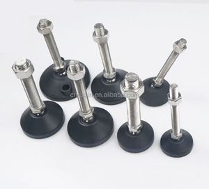 M6/8/10/12/14/16/20/24/30 chủ đề tùy chỉnh trục công nghiệp san lấp mặt bằng chân đen điều chỉnh chân với 4 feet mức độ - Product Image 2