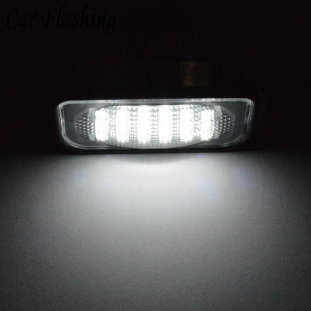 LED License Plate Lights - Xenon White 6000K For Mercedes W203 / Chrysler Crossfire