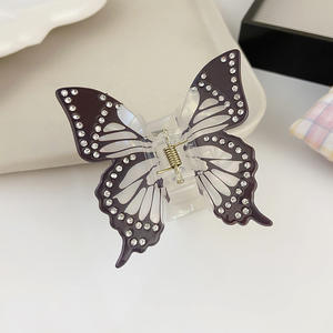 Pinza de Pelo Acrílica con Diseño de Mariposa Grande y Colorida, Súper Linda, Novedad 2024, Regalos para Mujeres y Niñas - Product Image 4
